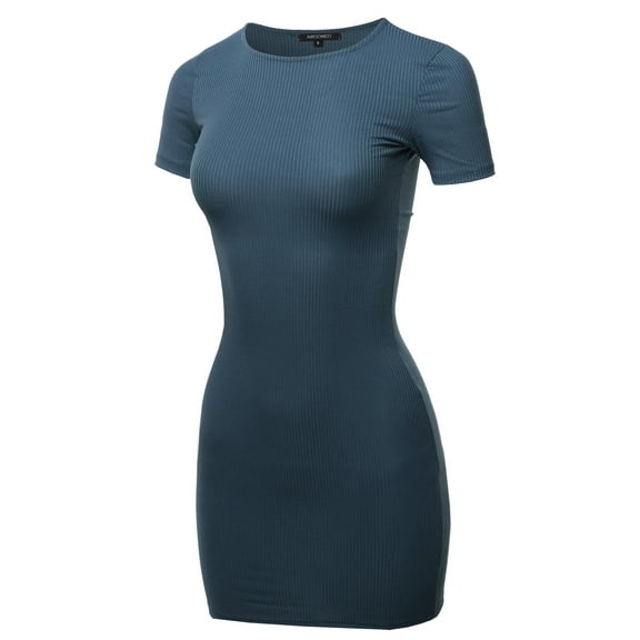 FashionOutfit Women's Solid Cute Mini Dress