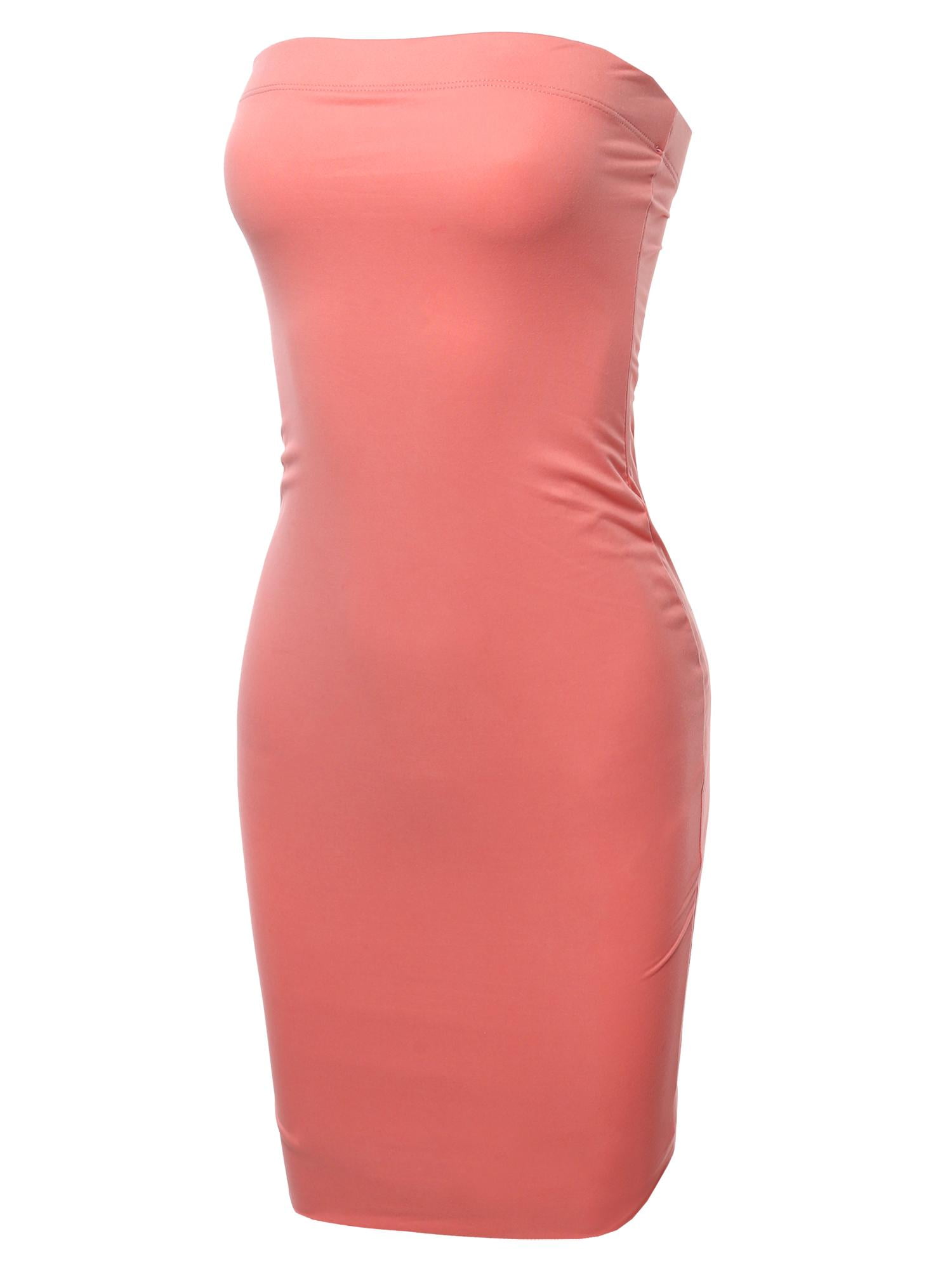 knee length dresses for ladies Tube Belted Dress – phasesbyalisha main image 1