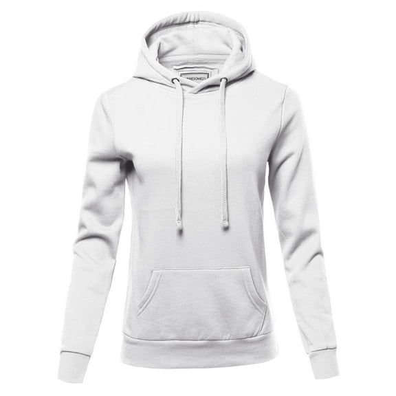 FashionOutfit Women's Solid Fleece Pullover Hoodie