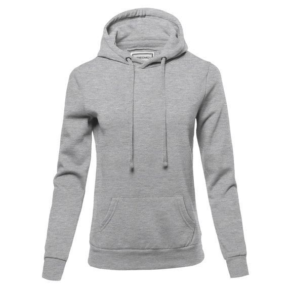 FashionOutfit Women's Solid Fleece Pullover Hoodie