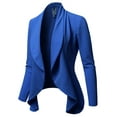 thumbnail image 1 of FashionOutfit Women's Solid Formal Office Style Open Front Long Sleeves Blazer, 1 of 1