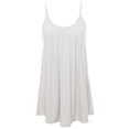 thumbnail image 1 of FashionOutfit Women's Solid Front Shirring Cami Jersey Top, 1 of 1