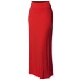 thumbnail image 1 of FashionOutfit Women's Stylish Fold Over Flare Long Maxi Skirt, 1 of 4