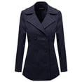 thumbnail image 1 of FashionOutfit Women's Warm Classic Double Breasted Winter Coat around 30inch length, 1 of 3