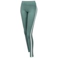 thumbnail image 1 of FashionOutfit Women's Yoga Fitness Workout Tranning Side stripe Stretch Long Leggings, 1 of 5