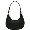 thumbnail image 1 of FashionPuzzle Small Crescent Shoulder Bag Underarm Purse (Black), 1 of 7