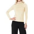 thumbnail image 1 of FashionStream Women's Solid Mock Neck Sweater S-3XL, 1 of 5