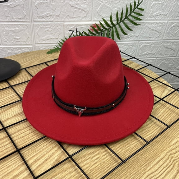 Fashiona Fedora Wide Hat For Women Dress Hat Caps Cowboy Hats Cowgirl Hat