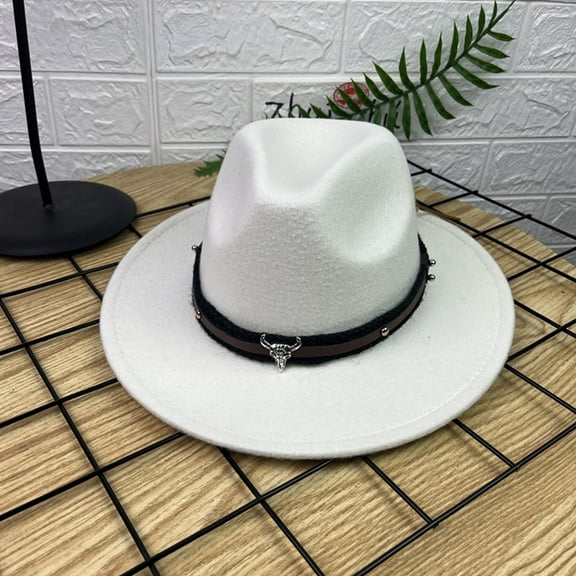 Fashiona Fedora Wide Hat For Women Dress Hat Caps Cowboy Hats Cowgirl Hat