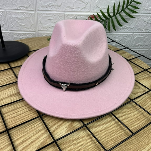 Fashiona Fedora Wide Hat For Women Dress Hat Caps Cowboy Hats Cowgirl Hat