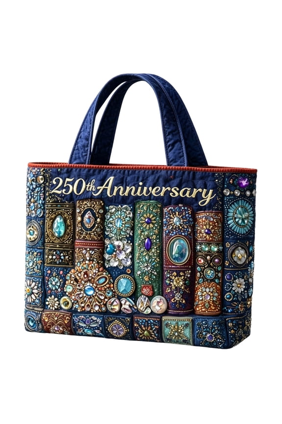 Durable Fashionable 250th Anniversary Edition Women's Handbag Multi Compartment Tote Bag Exquisite Daily Commuting Bag