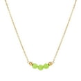 thumbnail image 1 of Fashionable 8MM Stone Pendant Necklace Golden Chain Necklace Beaded Necklace Suitable for Unique Fashion Statement, 1 of 7