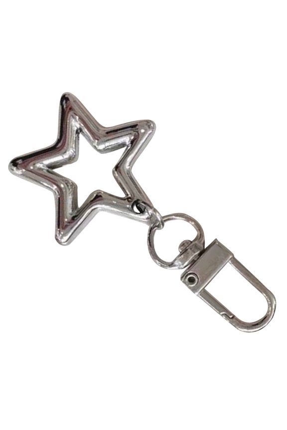 Fashionable Alloy Keychain Handmade Butterfly Keyring DIY Bowknot/Star/Heart Pendant Versatiles Phone Chain Accessory