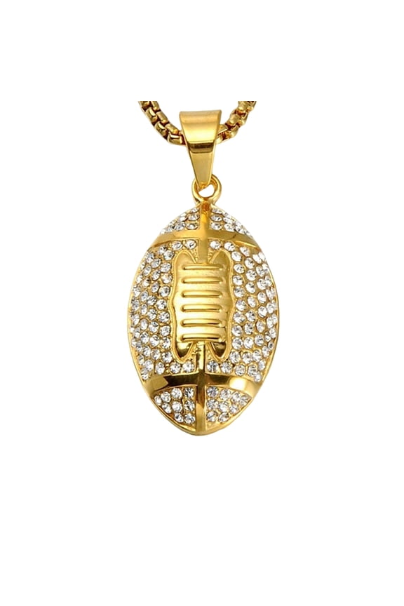 Fashionable Alloy Soccer Necklace Fashion Jewelry Alloy Texture Suitable for Fan