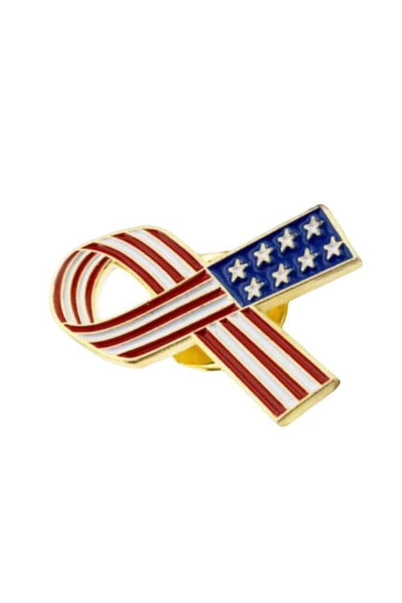 Fashionable Americans Flags Ribbon Lapel Pin Fashion Accessory for Patriotic Individuals and Holiday Gatherings Wear