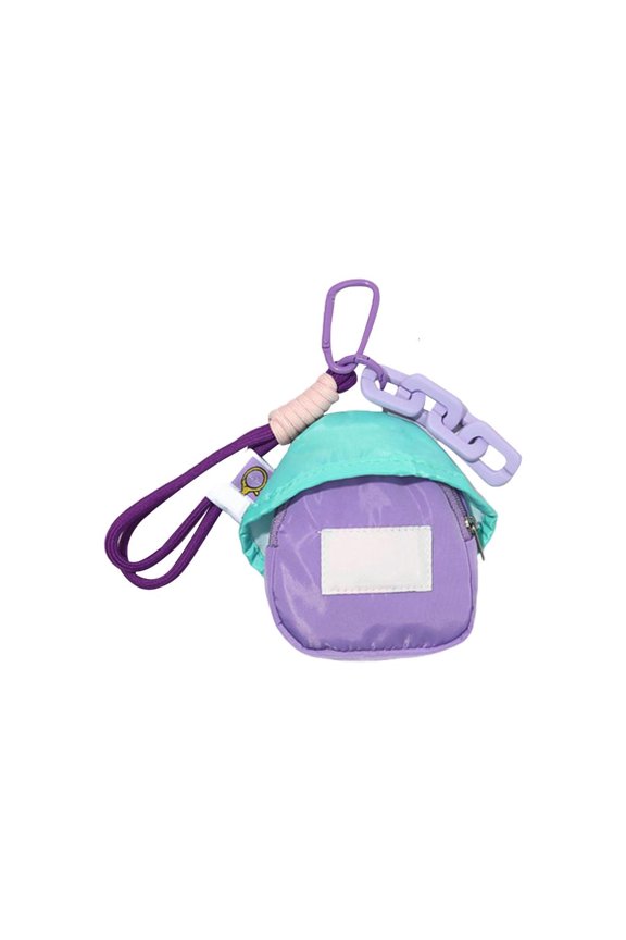 Fashionable Backpack Keychain Sturdy Polyester Miniature Backpack Keychain Adornment For Coin And Lipstick