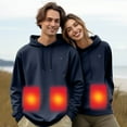 thumbnail image 1 of Fashionable Battery Heated Hoodie Sweatshirt, Rechargeable Heated Pullover For Men And Women With Ergonomic Fit For Outdoor Use, 1 of 7
