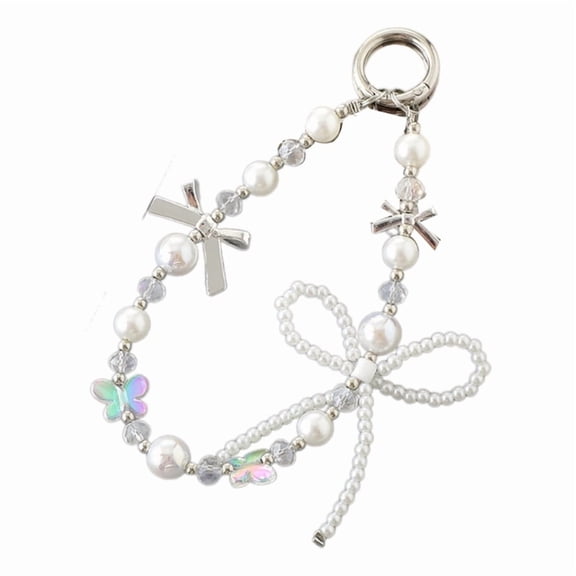 Fashionable Beaded Phone Charm Style Phone Attachment Elegant Phone Pendant Hand Phone Decoration for All Device Gift