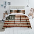 thumbnail image 1 of Fashionable Bedding Cover Set 3D American Flag Printed Home Bedclothes Quilt Cover Set,California King(98"x104"), 1 of 5