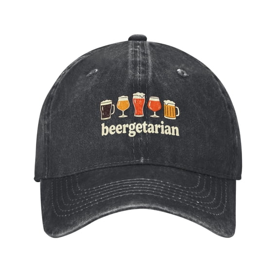 Fashionable Beer Baseball Cap Denim Casual Beer Hats Parties and Holiday Gifts for Men Women Adults