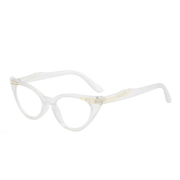 Fashionable Bling Diamond Cat Eye Presbyopic Glasses For Women Readers Ladies Trendy Reading Glasses +1.00