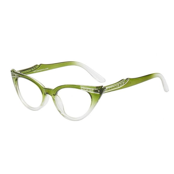 Fashionable Bling Diamond Cat Eye Presbyopic Glasses For Women Readers Ladies Trendy Reading Glasses +1.50