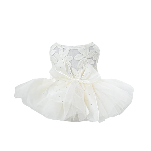 Fashionable Blingbling Tutu Dress With Elegant Lace For Extra Small And Small Puppies Ideal Party Festive Celebration Petwear
