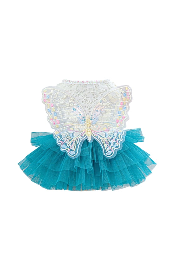 Fashionable Blingbling Tutu Dress - with Elegant Lace - for Extra Small & Small Puppies - for Parties - Polyester