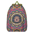thumbnail image 1 of Fashionable Boho Mandala Floral Backpack with Computer Pocket, Generous College Bookbag, Lightweight School Essential for Work Travel, Perfect Gift, 1 of 5