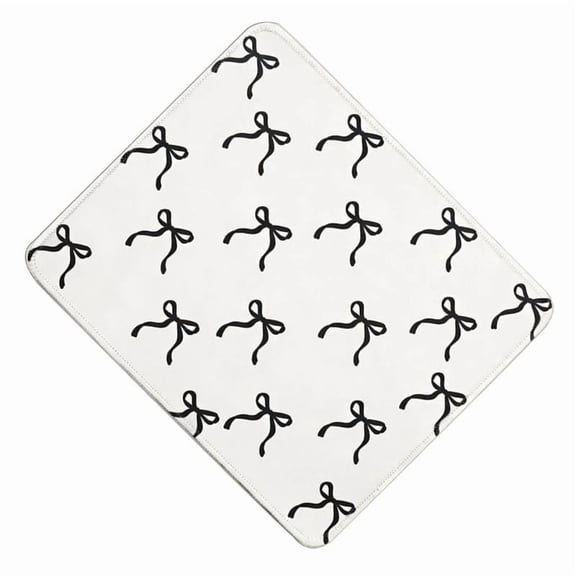 Fashionable Bows Themed Computer Mouse Pad 20x24cm Smooth Tracking Surfaces
