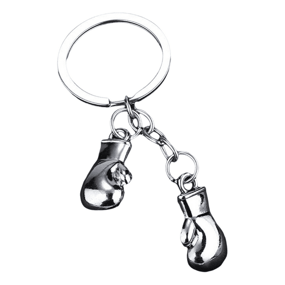 Fashionable Boxing Glove Keychain Simulation Fitness Equipment Pendant for Backpacks Stylish Couples Car Keys Holder