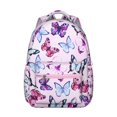 thumbnail image 1 of "Fashionable Butterfly Floral Backpack - Large School Bag for Teens & Adults, Water-Resistant & Ergonomic, Perfect Gift Idea", 1 of 6