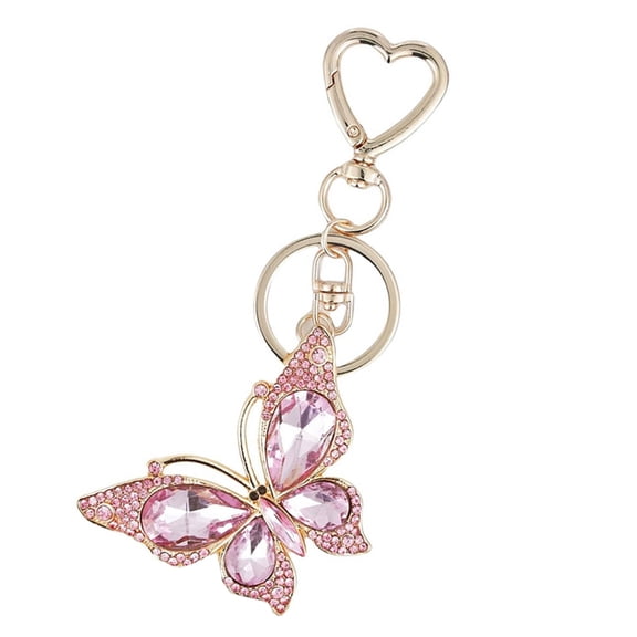 Fashionable Butterfly Keychain Cuteness Purse Pendant Fashion Key Jewelry Present for Youthful Fashion Enthusiasts