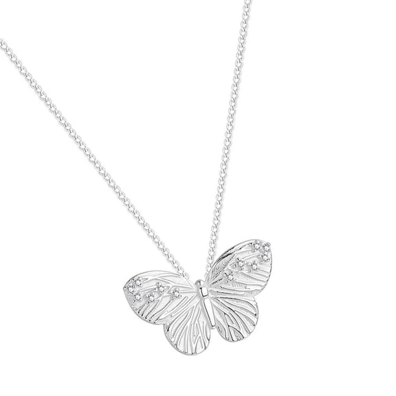 Fashionable Butterfly Necklace Unique Shape Brushed Copper Finish for Everyday Elegances Allergy Resistant Quality