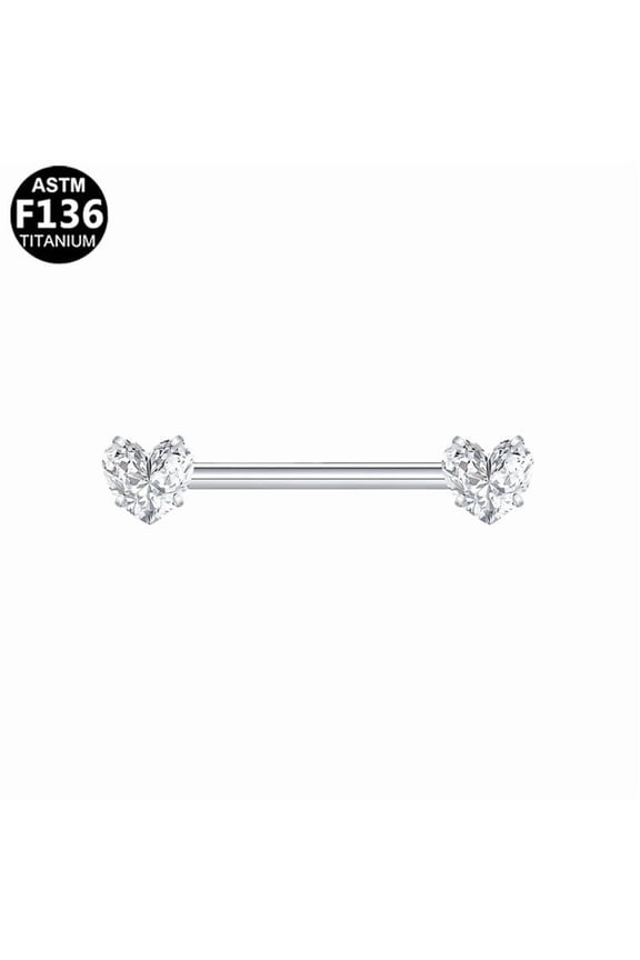 Fashionable Butterfly Nipple Ring, Heart-Shaped Breast Ring, Heart-Shaped Zircon Piercing Set, Direct from the Factory