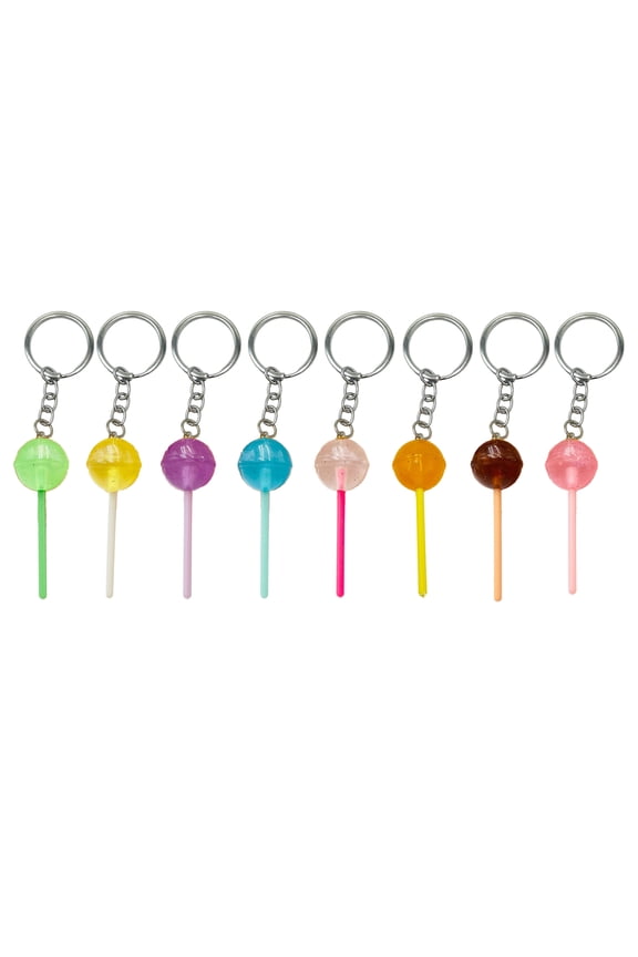 Fashionable Candy Keychain Handmade Simulation Lollipop Keyring Keyrings Pendant Versatile Accessory