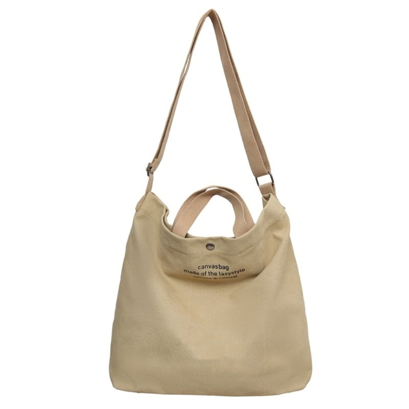 Fashionable Canvas Messenger Bag for School Travel and Daily Use Large Compartment Students Crossbody Handbag Book Bag