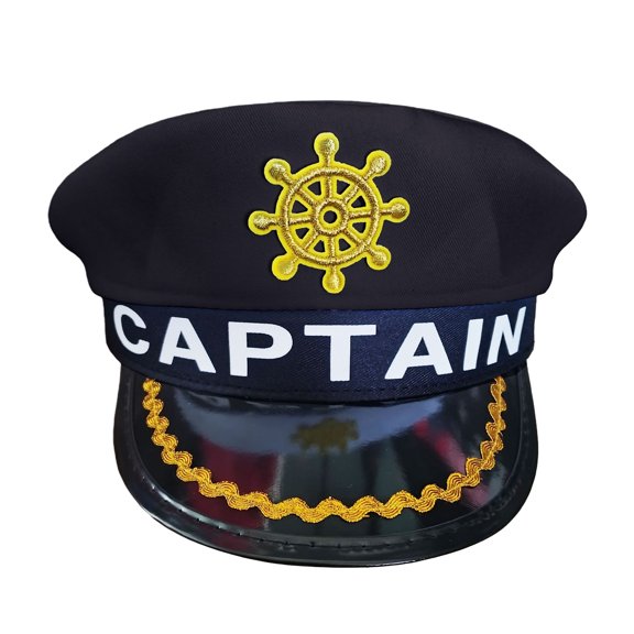 Fashionable Captain Hat For Men And Women Adjustable Fit Most Head Polyester Cosplay Hat For Long Wear
