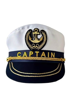 Fashionable Captain Sailing Hat Adjustable Headwear For Women Comfortable Wear Halloween Role Play