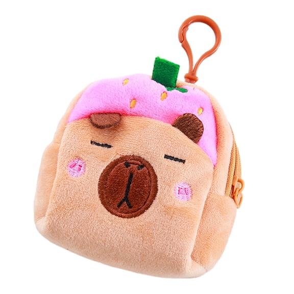 Fashionable Capybaras Coin Organizers Handheld Accessory for Quick Access to Coin While Adding Bag Charm Ornament