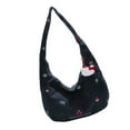 thumbnail image 1 of Fashionable Cartoon Embroidery Corduroy Shoulder Bag Crossbody Bags Comfortable Strap Practical Wear Outfits, 1 of 9