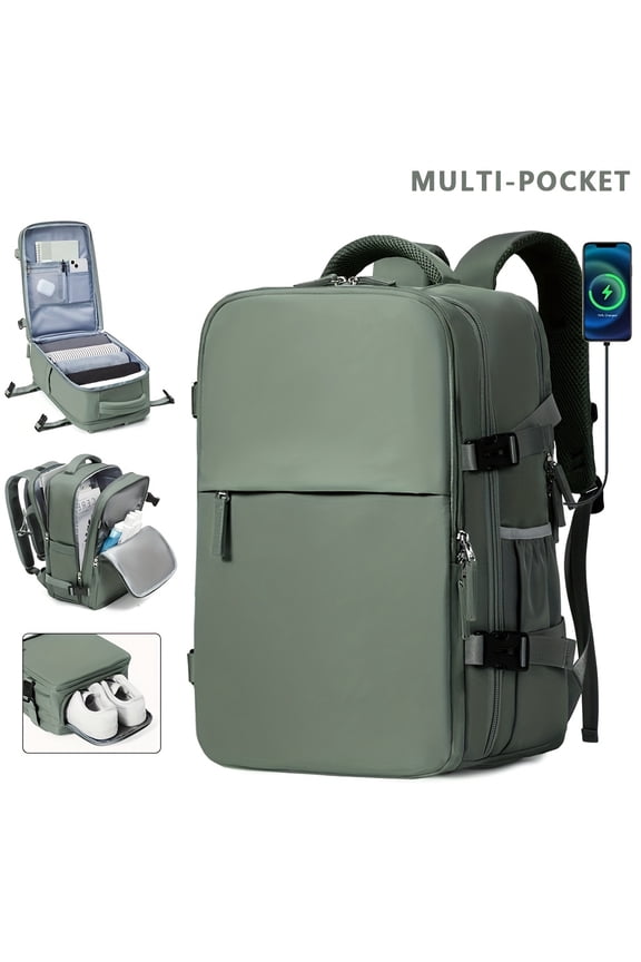 Fashionable And Casual Men's Computer Backpack, Outdoor Lightweight And Multi-functional Travel Bag, Large-capacity 16-inch Computer Bag, Daily Commuting, Women's University Campus Schoolbag