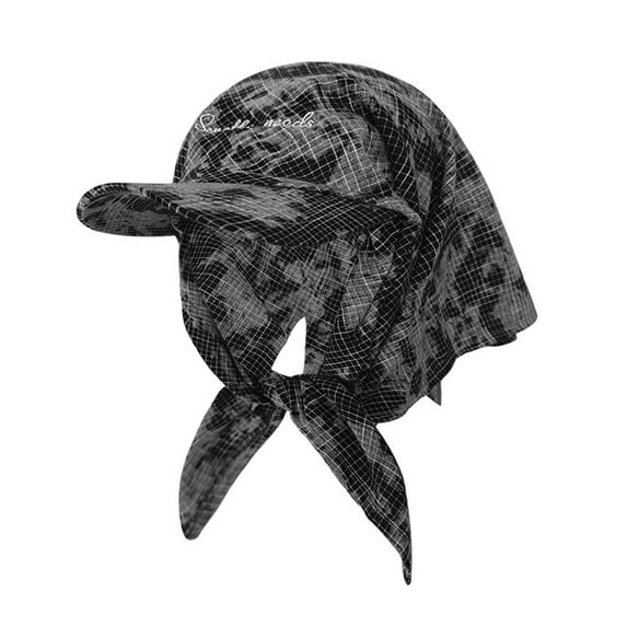Fashionable Checker Baseball Caps Bandana Hats With Adjustable Tie Great For Student And Fitness Activity Sunproof