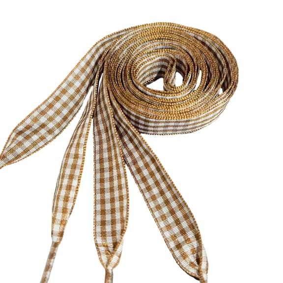 Fashionable Checkered Print Polyester Shoelaces Durability Wear Resistant Shoe String For Athletic Casual Sneakers Boot