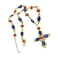 thumbnail image 1 of Fashionable Choker Gemstones Crucifix Pendant Necklace Adjustable Neckchain for Evening Gatherings and Everyday Wear, 1 of 8