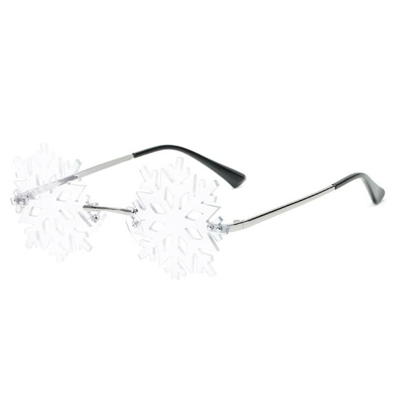 Fashionable Christmas Snowflake Sunglasses for Men and Women, Unique Party Prom Glasses, Perfect Accessory for Holiday Events and Celebrations