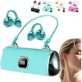 thumbnail image 1 of Fashionable Clip-On Wireless Headphones, X22 Clip on Wireless Headphones, Ear Cliheadset with LED HD Display, Ipx5 Waterproof Open Ear Bluetooth Earbuds (Blue), 1 of 7