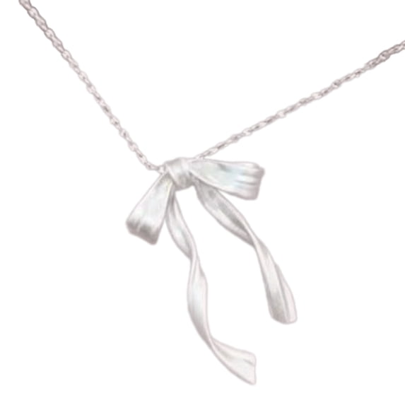 Fashionable Collarbone Chain with Delicate Bowknot Pendant Unique and Sophisticated Neckchain for Fashion Enthusiasts