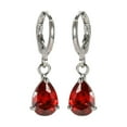 thumbnail image 1 of Fashionable Colorful Rhinestone Water Drop Earrings for Women, Alloy Material, Stylish Jewelry, Gift for Special Occasions, 2cm Size, 1 of 2