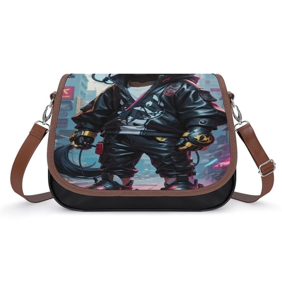 Fashionable Cool Kitten Vintage Crossbody Bag for Women Medium Leather Hobo Bags Shoulder Bag Classic City Leather Satchels